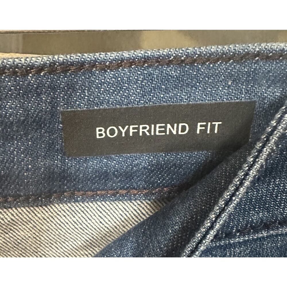 Judy Blue 7/28 Boyfriend For Button Fly Jeans Distressed Dark Wash - Picture 4 of 6